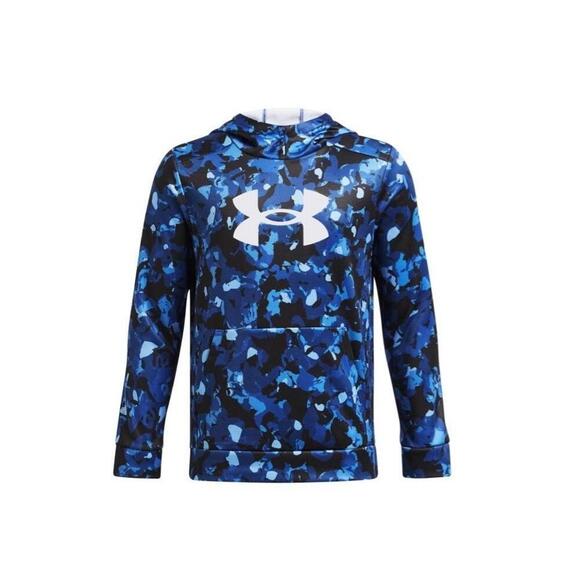 Under Armour Boys' Armour Fleece Big Logo Printed Hoodie YouthLarge - Picture 1 of 5